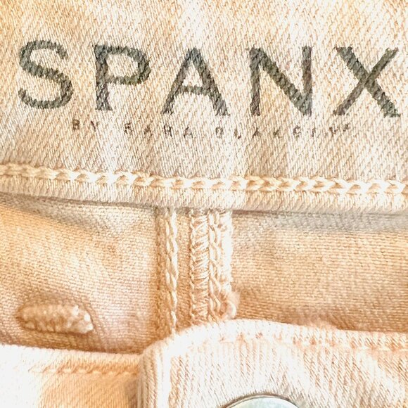 SPANX Women's The Slim-X  Stretch Mid Rise Pale Pink Cropped Jeans W28" x L26.5" - Picture 11 of 12